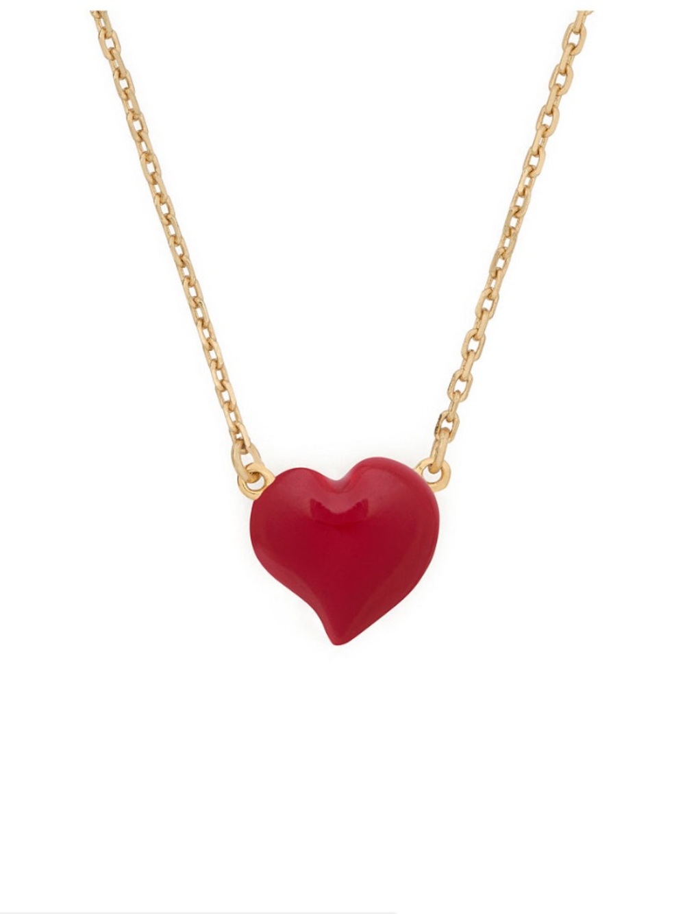 NEW! Kate Spade New York Amour Heart Enamel Pendant Necklace